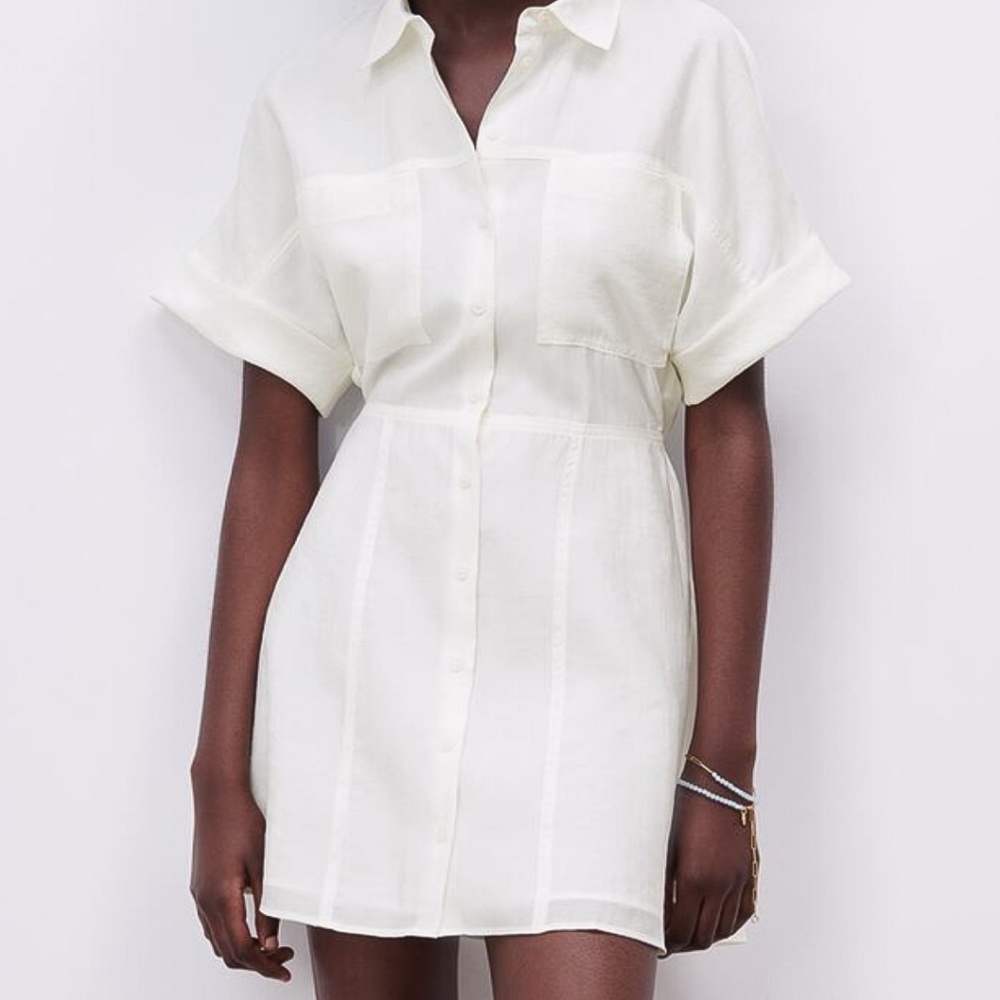 Zara Off-White Dress